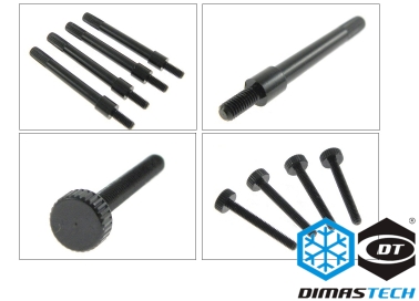 DimasTech® RadExt Fan Fix M4 & ThumbScrews Metric M2,5 x 25mm for RadExt 360/420/420X